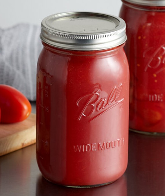 Jar, glass, 32oz., wide-mouth, w/ lid, 12pk.