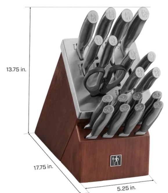 20-piece Self-Sharpening Knife Block Set