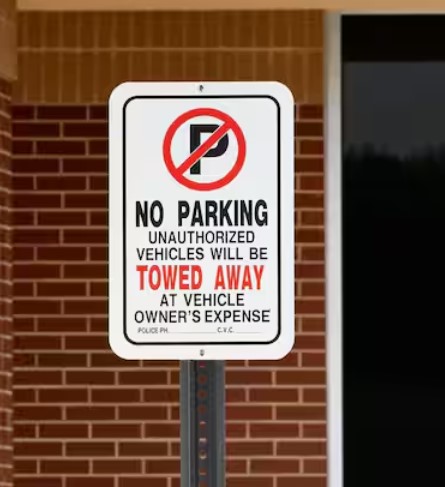 [1276] No Parking Tow Away Sign