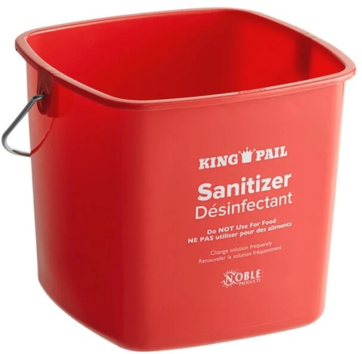 [1714] 3 Qt. Red Sanitizing Pail