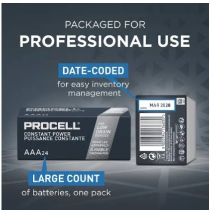 [2727] AAA Battery, Duracell® Procell®, 24 pack